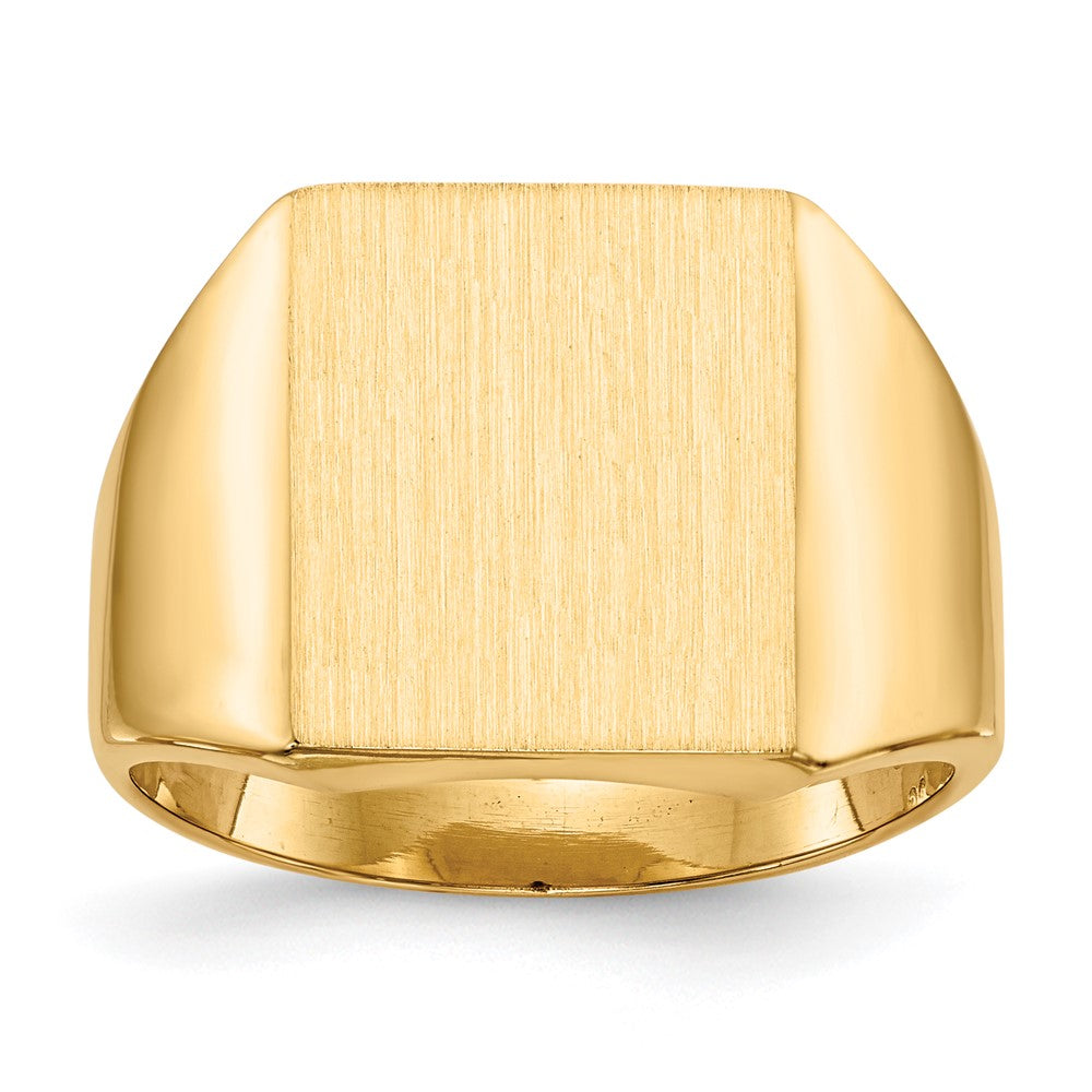 Polished;14k Yellow gold;Engravable;Avail. in 10k yellow gold;Avail. in 18k yellow gold;Avail. in 14k white gold;Avail. in platinum;Avail. in 10k white gold;Avail. in 18k white gold;Solid Back