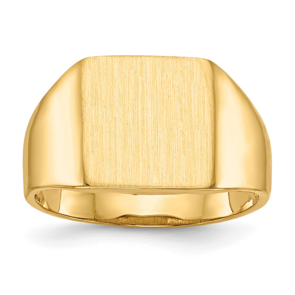 Polished;Satin;14k Yellow gold;Open back;Engravable;Avail. in 10k yellow gold;Avail. in 18k yellow gold;Avail. in 14k white gold;Avail. in platinum;Avail. in 10k white gold;Avail. in 18k white gold