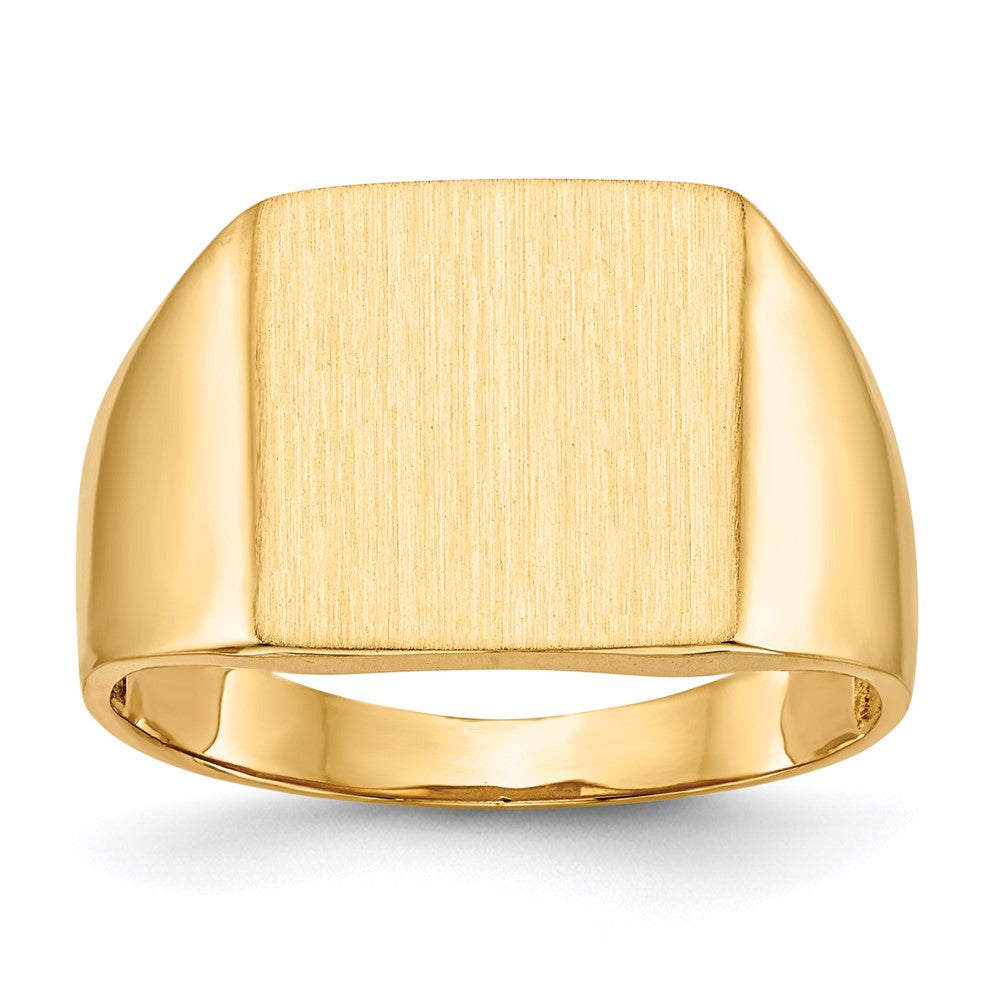 Polished;14k Yellow gold;Open back;Engravable;Avail. in 10k yellow gold;Avail. in 18k yellow gold;Avail. in platinum;Avail. in 10k white gold;Avail. in 18k white gold