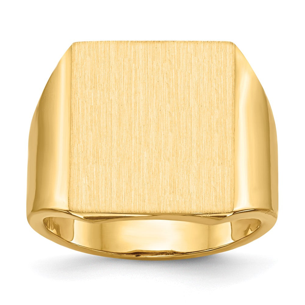 Polished;14k Yellow gold;Open back;Engravable;Avail. in 10k yellow gold;Avail. in 18k yellow gold;Avail. in 14k white gold;Avail. in platinum;Avail. in 10k white gold;Avail. in 18k white gold