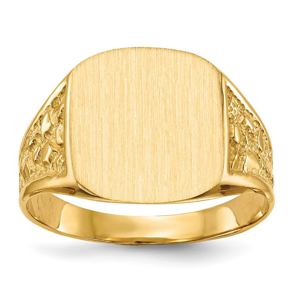 14k Yellow gold;Engravable;Avail. in 10k yellow gold;Avail. in 18k yellow gold;Avail. in 14k white gold;Avail. in platinum;Avail. in 10k white gold;Avail. in 18k white gold;Solid Back