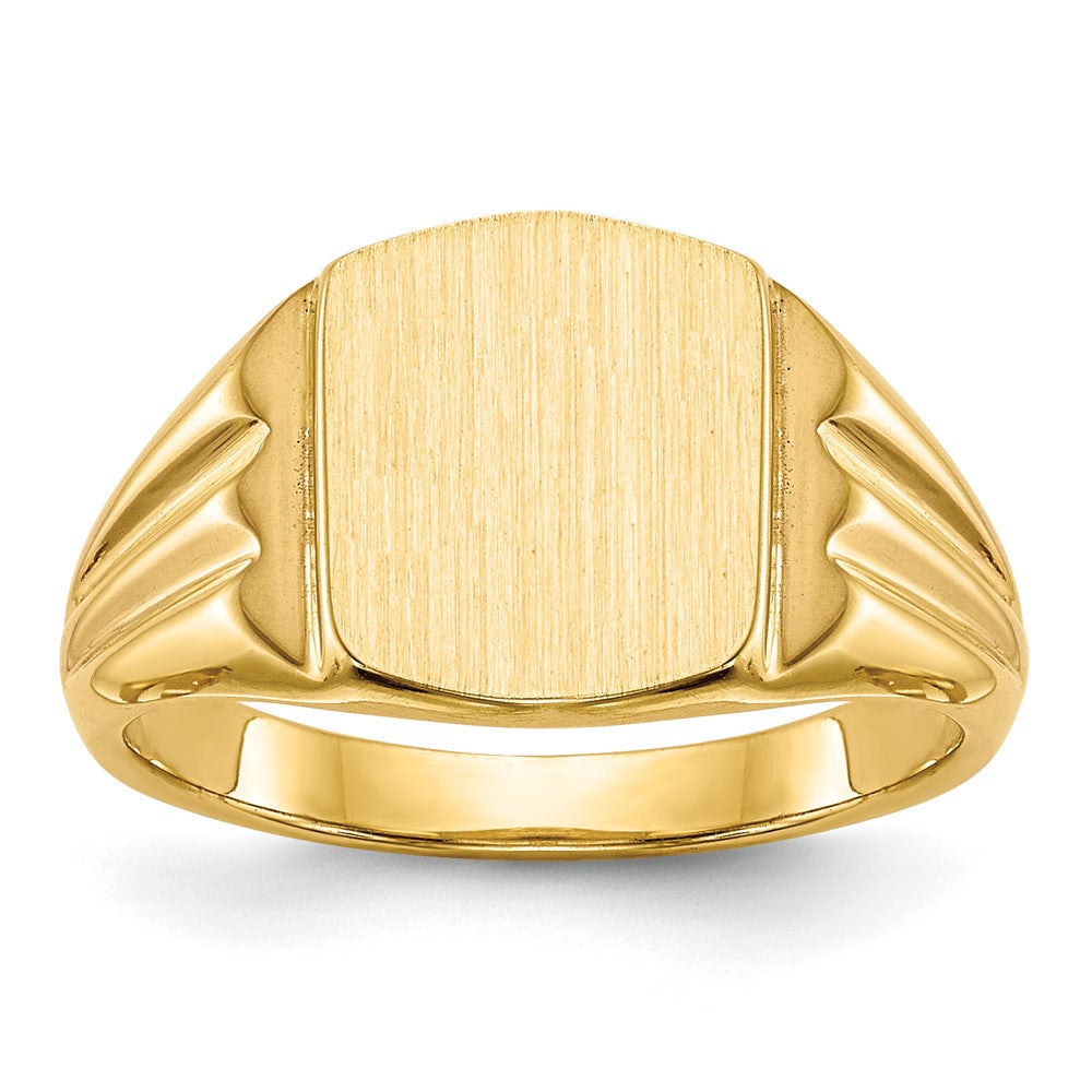 14k Yellow gold;Engravable;Avail. in 10k yellow gold;Avail. in 18k yellow gold;Avail. in platinum;Avail. in 10k white gold;Avail. in 18k white gold;Solid Back