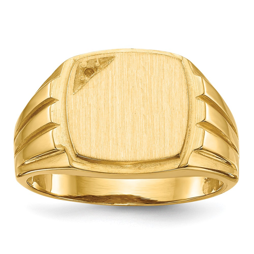 14k Yellow gold;Open back;Engravable;Diamond;Avail. in 10k yellow gold;Avail. in 18k yellow gold;Avail. in 14k white gold;Avail. in platinum;Avail. in 10k white gold;Avail. in 18k white gold;Burnish