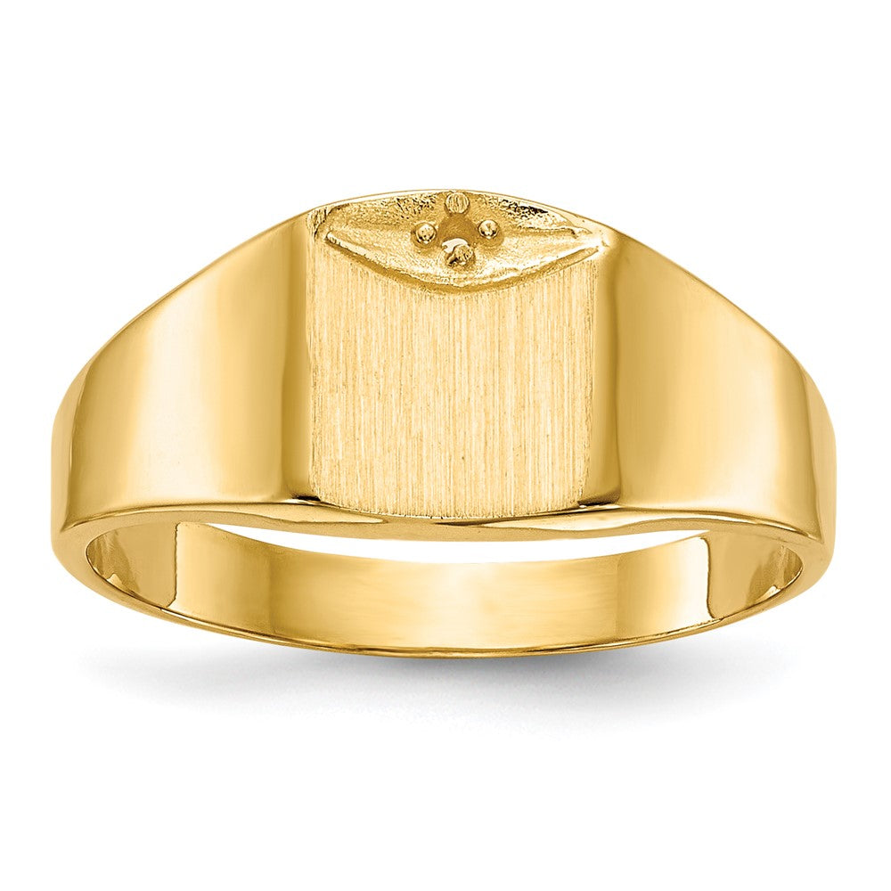 14k Yellow gold;Engravable;Diamond;Avail. in 10k yellow gold;Avail. in 18k yellow gold;Avail. in 14k white gold;Avail. in platinum;Avail. in 10k white gold;Avail. in 18k white gold;Solid Back;Burnish