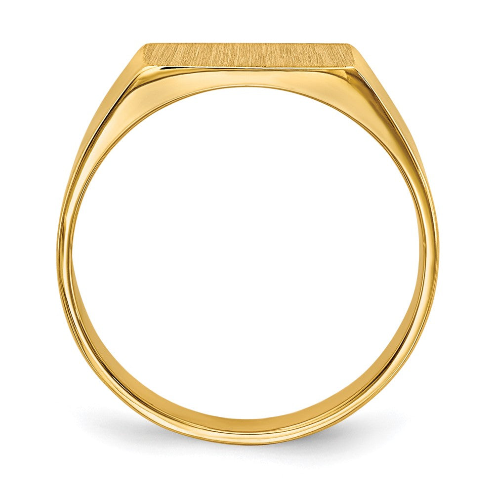 14k 10.5x5.5mm Closed Back Signet Ring