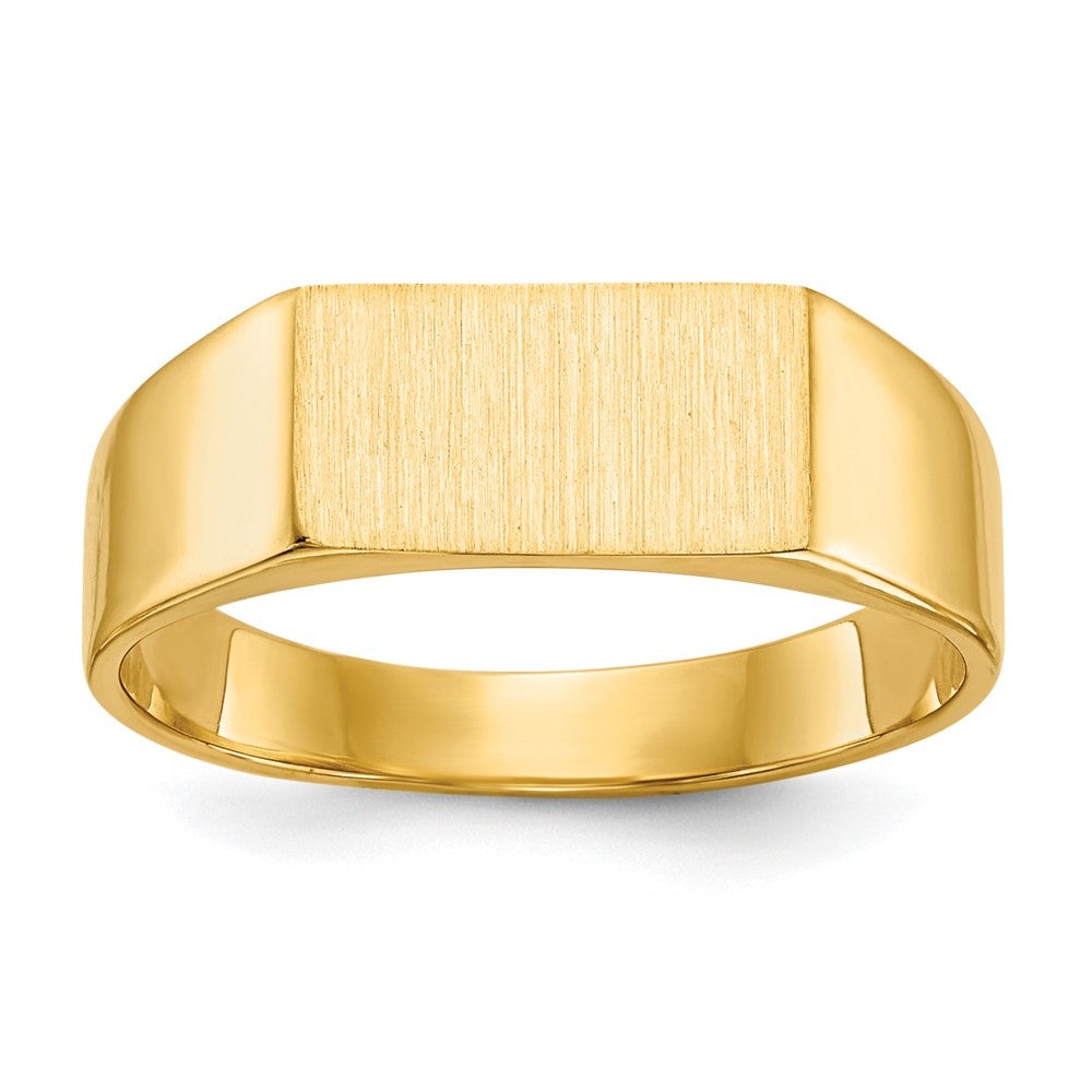 Polished;14k Yellow gold;Engravable;Avail. in 10k yellow gold;Avail. in 18k yellow gold;Avail. in platinum;Avail. in 10k white gold;Avail. in 18k white gold;Solid Back