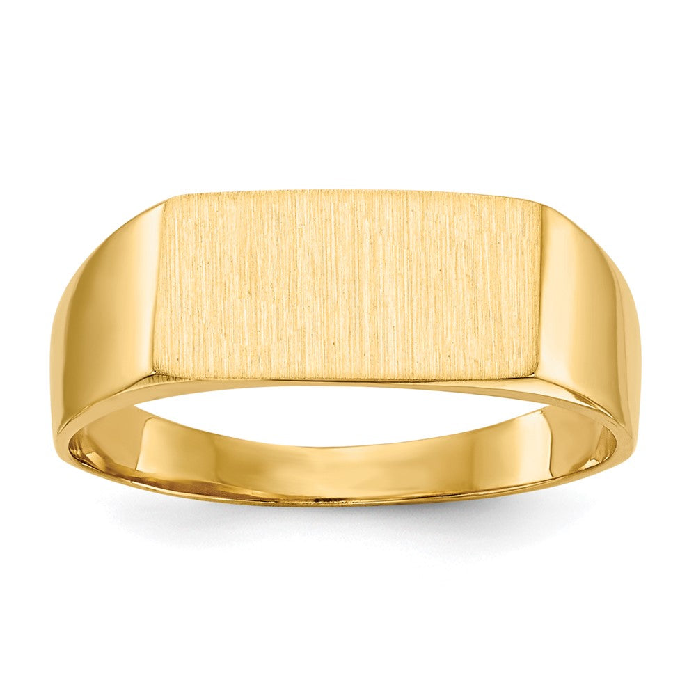 Polished;14k Yellow gold;Engravable;Avail. in 10k yellow gold;Avail. in 18k yellow gold;Avail. in platinum;Avail. in 10k white gold;Avail. in 18k white gold;Solid Back