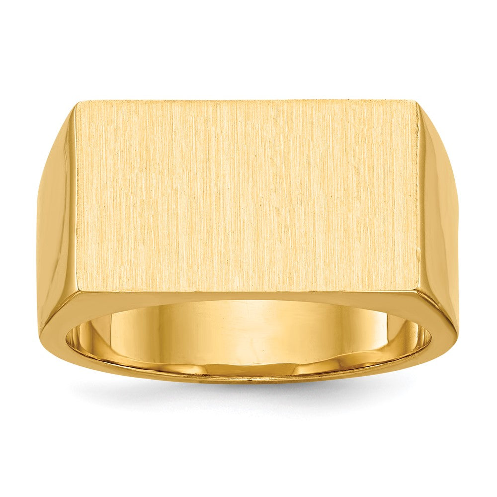 Polished;14k Yellow gold;Engravable;Avail. in 10k yellow gold;Avail. in 18k yellow gold;Avail. in 14k white gold;Avail. in platinum;Avail. in 10k white gold;Avail. in 18k white gold;Solid Back
