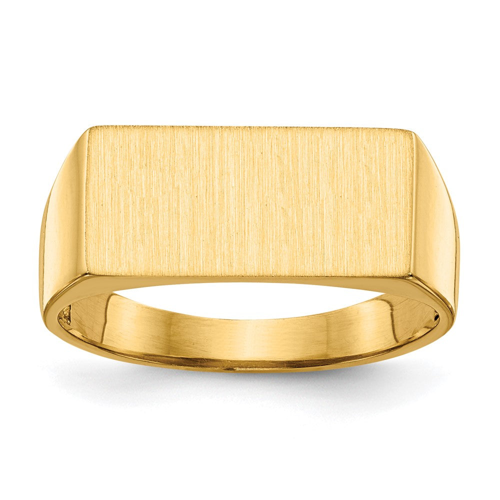 Polished;14k Yellow gold;Open back;Engravable;Avail. in 10k yellow gold;Avail. in 18k yellow gold;Avail. in 14k white gold;Avail. in platinum;Avail. in 10k white gold;Avail. in 18k white gold