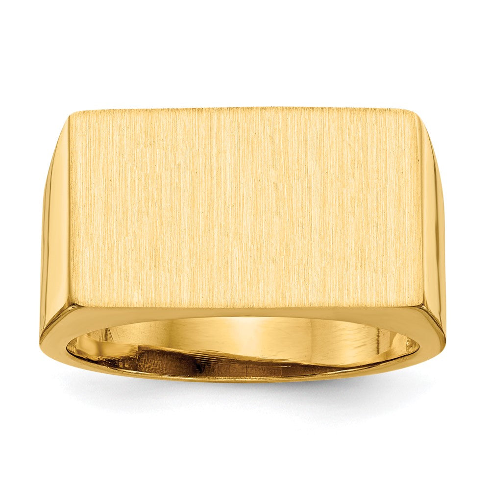 Polished;14k Yellow gold;Open back;Engravable;Avail. in 10k yellow gold;Avail. in 18k yellow gold;Avail. in 14k white gold;Avail. in platinum;Avail. in 10k white gold;Avail. in 18k white gold