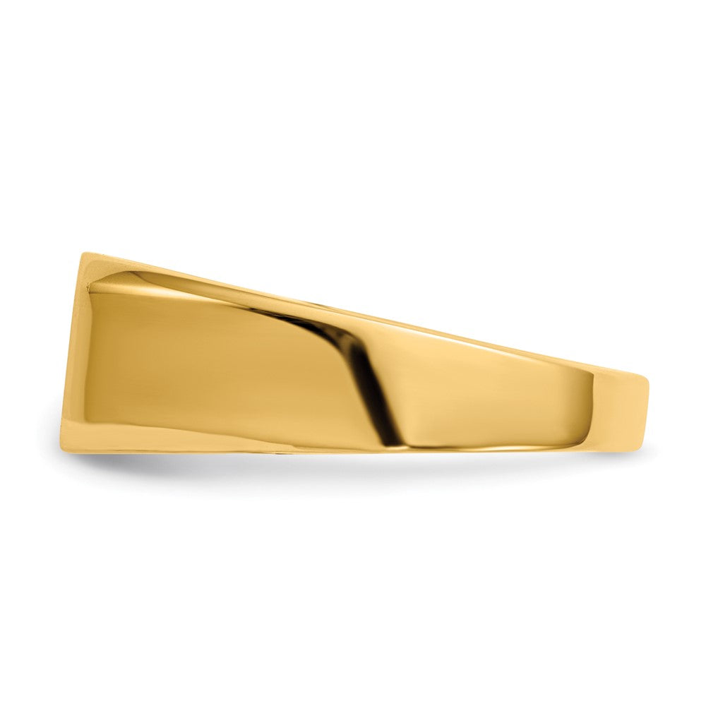10ky 6.5x11.5mm Closed Back Signet Ring