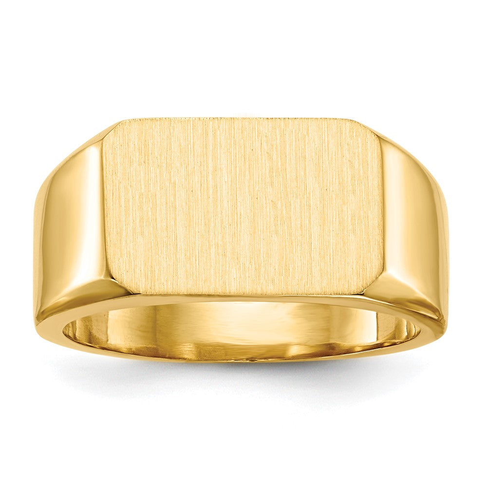 Polished;14k Yellow gold;Engravable;Avail. in 10k yellow gold;Avail. in 18k yellow gold;Avail. in 14k white gold;Avail. in platinum;Avail. in 10k white gold;Avail. in 18k white gold;Solid Back