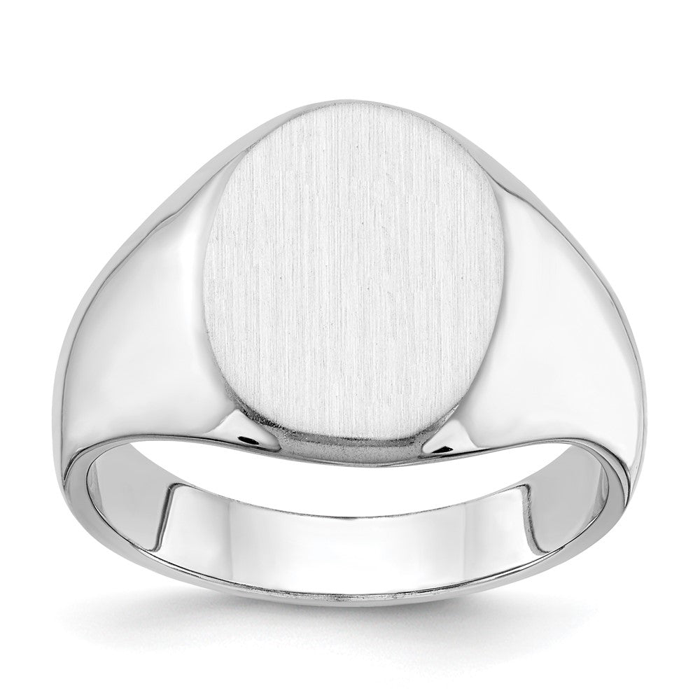 Polished;14K White gold;Engravable;Avail. in 10k yellow gold;Avail. in 18k yellow gold;Avail. in 14k yellow gold;Avail. in platinum;Avail. in 10k white gold;Avail. in 18k white gold;Solid Back