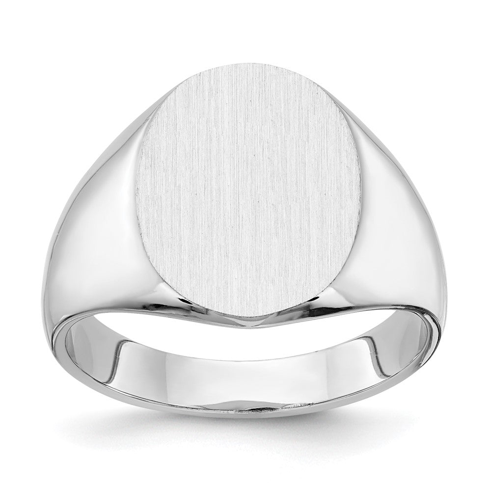 Polished;14K White gold;Engravable;Avail. in 10k yellow gold;Avail. in 18k yellow gold;Avail. in 14k yellow gold;Avail. in platinum;Avail. in 10k white gold;Avail. in 18k white gold;Solid Back