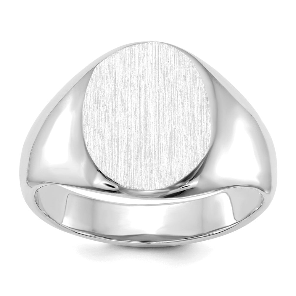 Polished;14K White gold;Open back;Engravable;Avail. in 10k yellow gold;Avail. in 18k yellow gold;Avail. in platinum;Avail. in 10k white gold;Avail. in 18k white gold