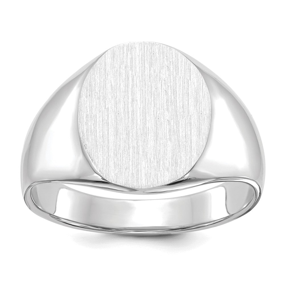Polished;14K White gold;Open back;Engravable;Avail. in 10k yellow gold;Avail. in 18k yellow gold;Avail. in platinum;Avail. in 10k white gold;Avail. in 18k white gold