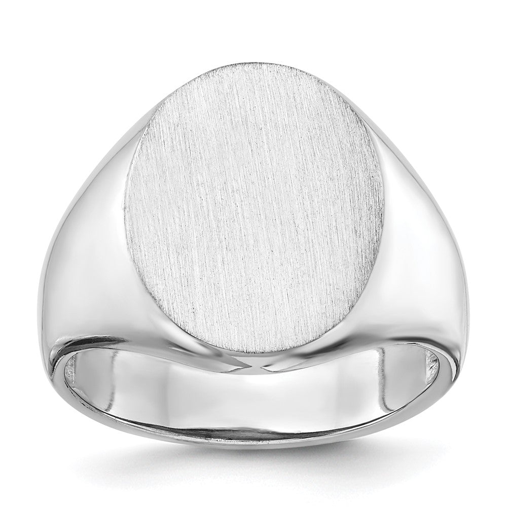 Polished;14K White gold;Open back;Engravable;Avail. in 10k yellow gold;Avail. in 18k yellow gold;Avail. in platinum;Avail. in 10k white gold;Avail. in 18k white gold