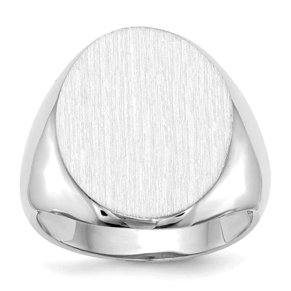 Polished;14K White gold;Open back;Engravable;Avail. in 10k yellow gold;Avail. in 18k yellow gold;Avail. in platinum;Avail. in 10k white gold;Avail. in 18k white gold