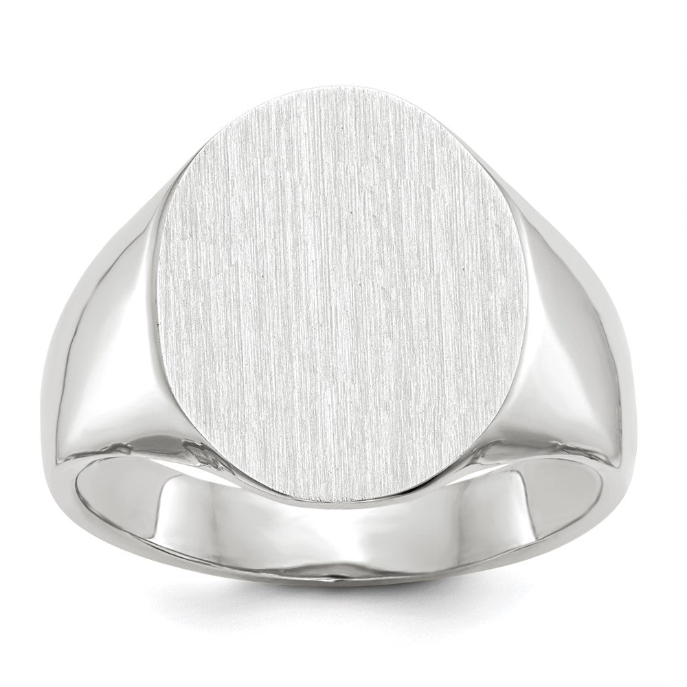 Polished;14K White gold;Engravable;Avail. in 10k yellow gold;Avail. in 18k yellow gold;Avail. in platinum;Avail. in 10k white gold;Avail. in 18k white gold;Solid Back
