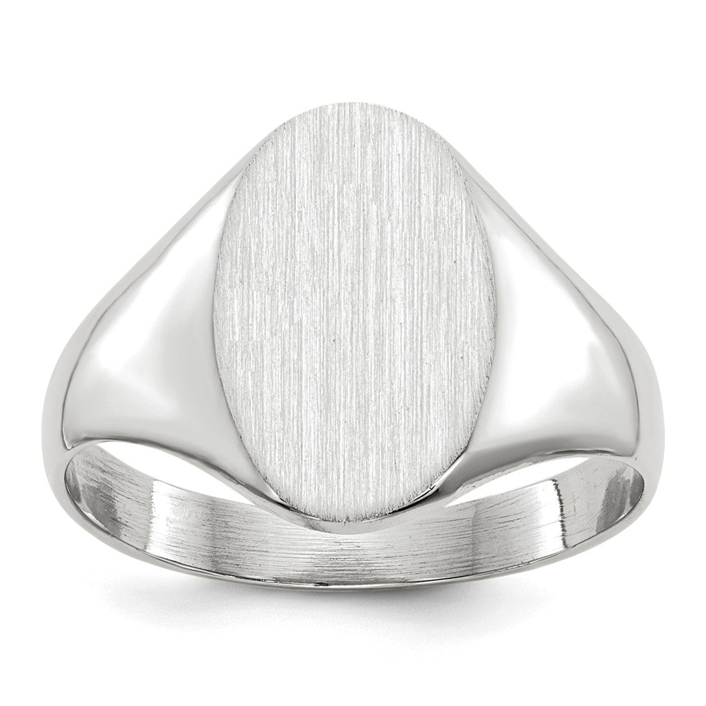 Polished;14K White gold;Open back;Engravable;Avail. in 10k yellow gold;Avail. in 18k yellow gold;Avail. in platinum;Avail. in 10k white gold;Avail. in 18k white gold