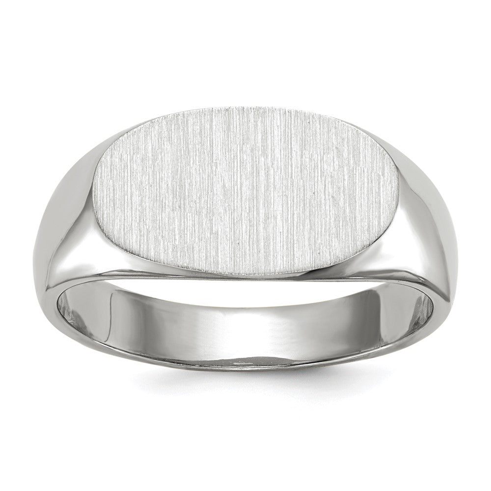 Polished;14K White gold;Engravable;Avail. in 10k yellow gold;Avail. in 18k yellow gold;Avail. in platinum;Avail. in 10k white gold;Avail. in 18k white gold;Solid Back