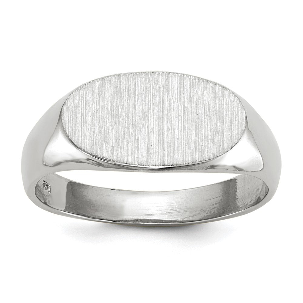 Polished;14K White gold;Open back;Engravable;Avail. in 10k yellow gold;Avail. in 18k yellow gold;Avail. in platinum;Avail. in 10k white gold;Avail. in 18k white gold