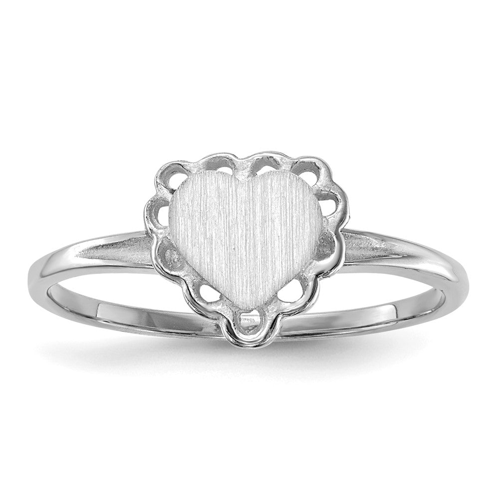 Polished;14K White gold;Open back;Engravable;Avail. in 10k yellow gold;Avail. in 18k yellow gold;Avail. in platinum;Avail. in 10k white gold;Avail. in 18k white gold