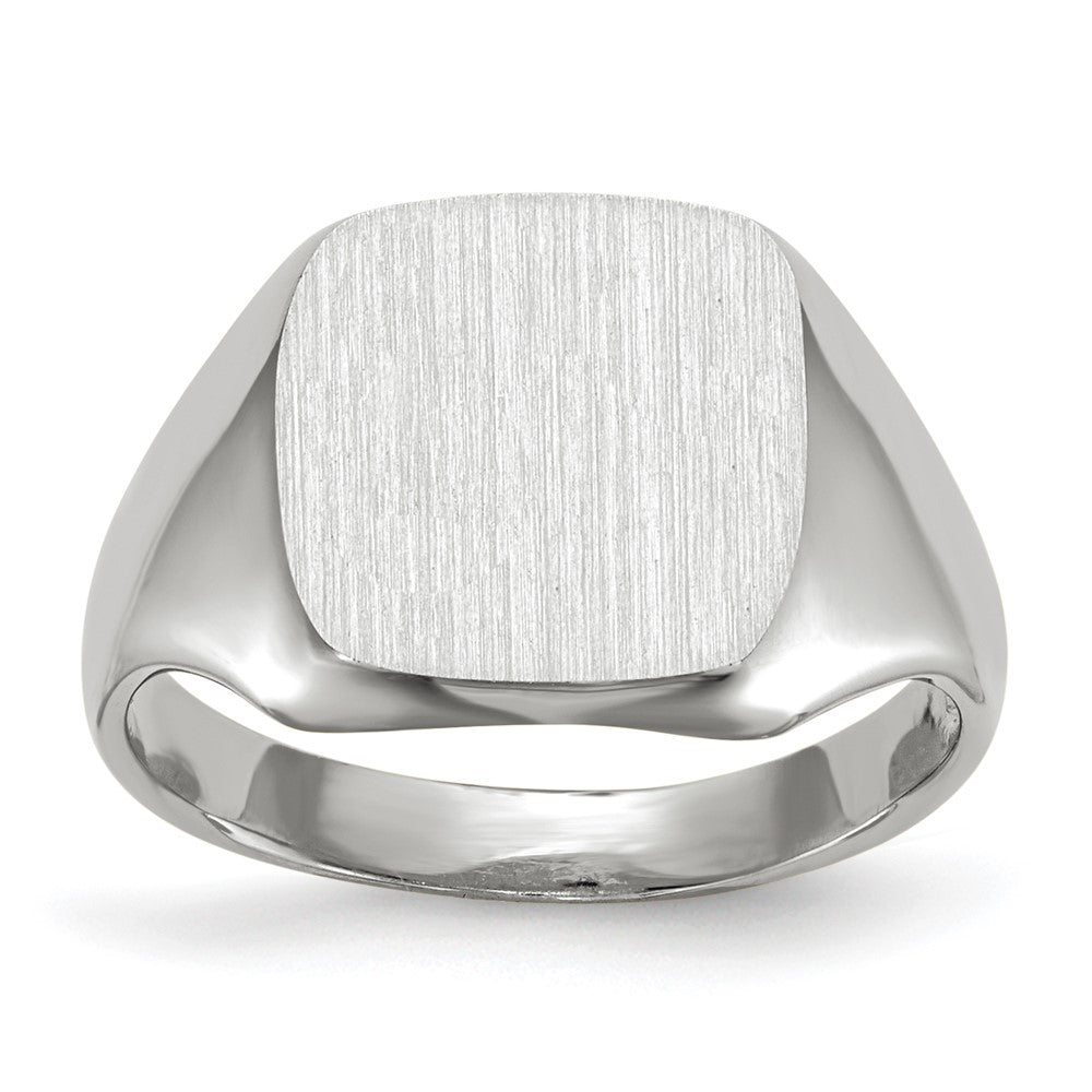 Polished;14K White gold;Open back;Engravable;Avail. in 10k yellow gold;Avail. in 18k yellow gold;Avail. in platinum;Avail. in 10k white gold;Avail. in 18k white gold