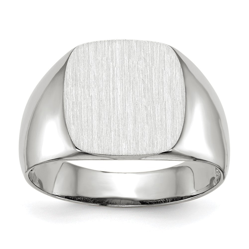 Polished;14K White gold;Open back;Engravable;Avail. in 10k yellow gold;Avail. in 18k yellow gold;Avail. in platinum;Avail. in 10k white gold;Avail. in 18k white gold