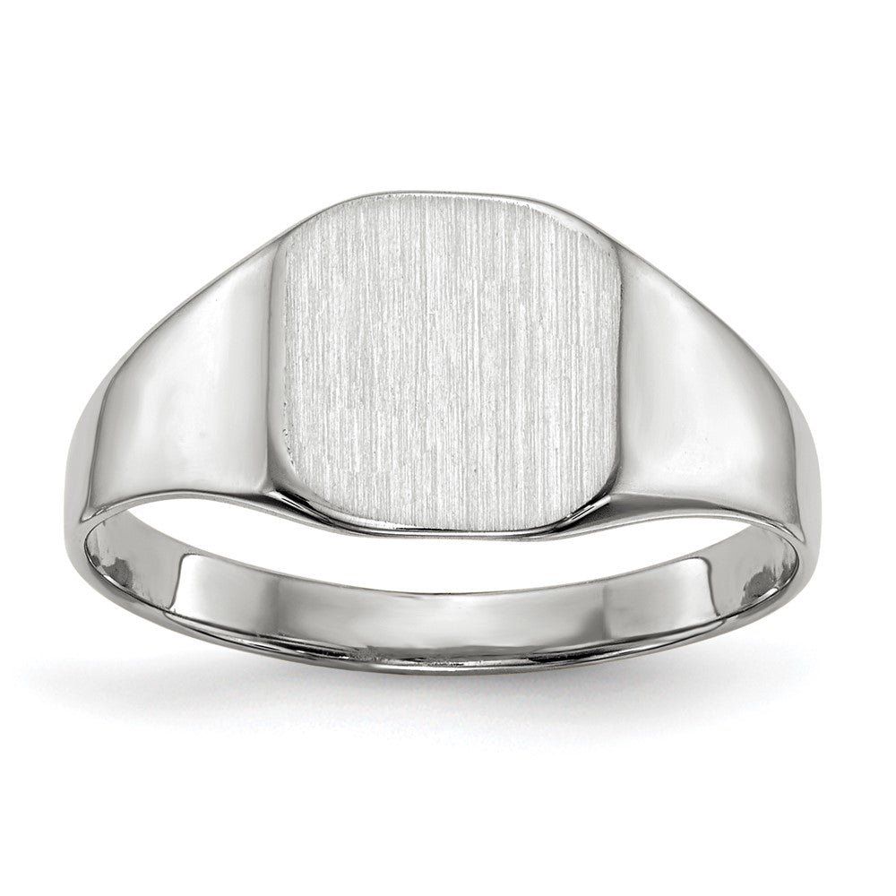 Polished;14K White gold;Engravable;Avail. in 10k yellow gold;Avail. in 18k yellow gold;Avail. in 14k yellow gold;Avail. in platinum;Avail. in 10k white gold;Avail. in 18k white gold;Solid Back