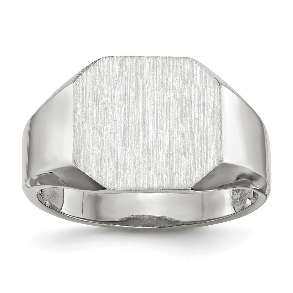 Polished;14K White gold;Open back;Engravable;Avail. in 10k yellow gold;Avail. in 18k yellow gold;Avail. in 14k yellow gold;Avail. in platinum;Avail. in 10k white gold;Avail. in 18k white gold