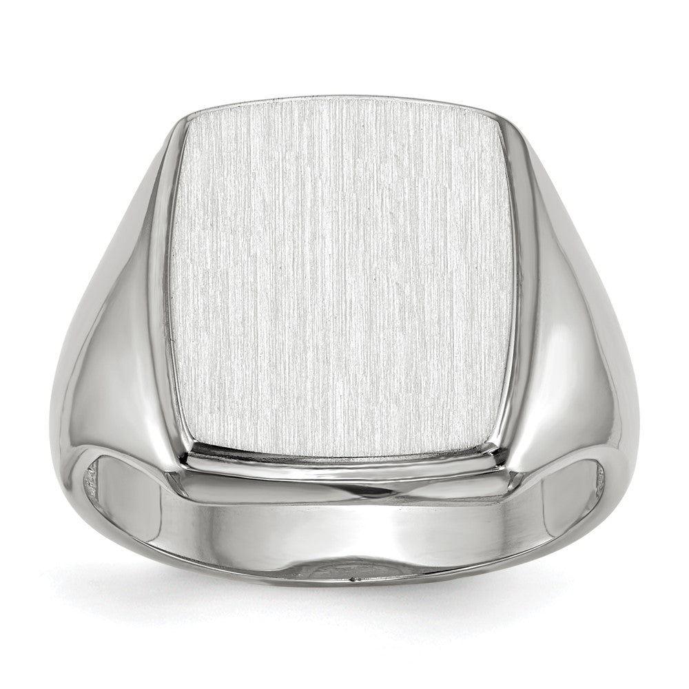 Polished;14K White gold;Open back;Engravable;Avail. in 10k yellow gold;Avail. in 18k yellow gold;Avail. in 14k yellow gold;Avail. in platinum;Avail. in 10k white gold;Avail. in 18k white gold