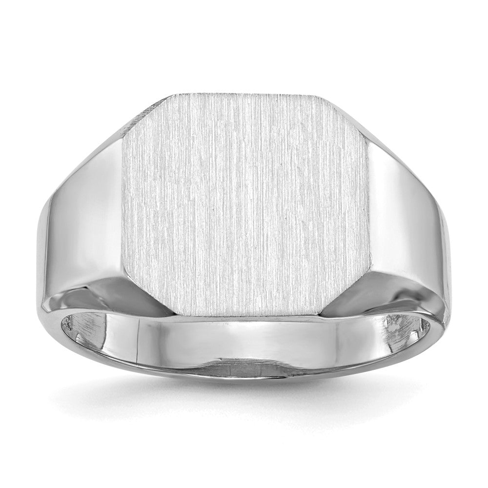 Polished;14K White gold;Open back;Engravable;Avail. in 10k yellow gold;Avail. in 18k yellow gold;Avail. in platinum;Avail. in 10k white gold;Avail. in 18k white gold