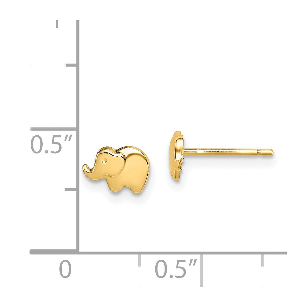 14k Madi K Elephant Post Earrings
