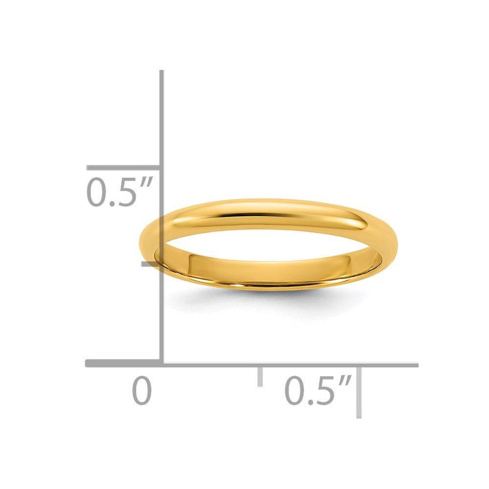14k Madi K Polished 2mm Half Round Band Size 3 Baby / Children's Ring