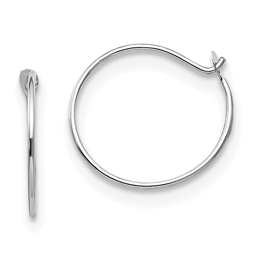 Polished;14K White gold