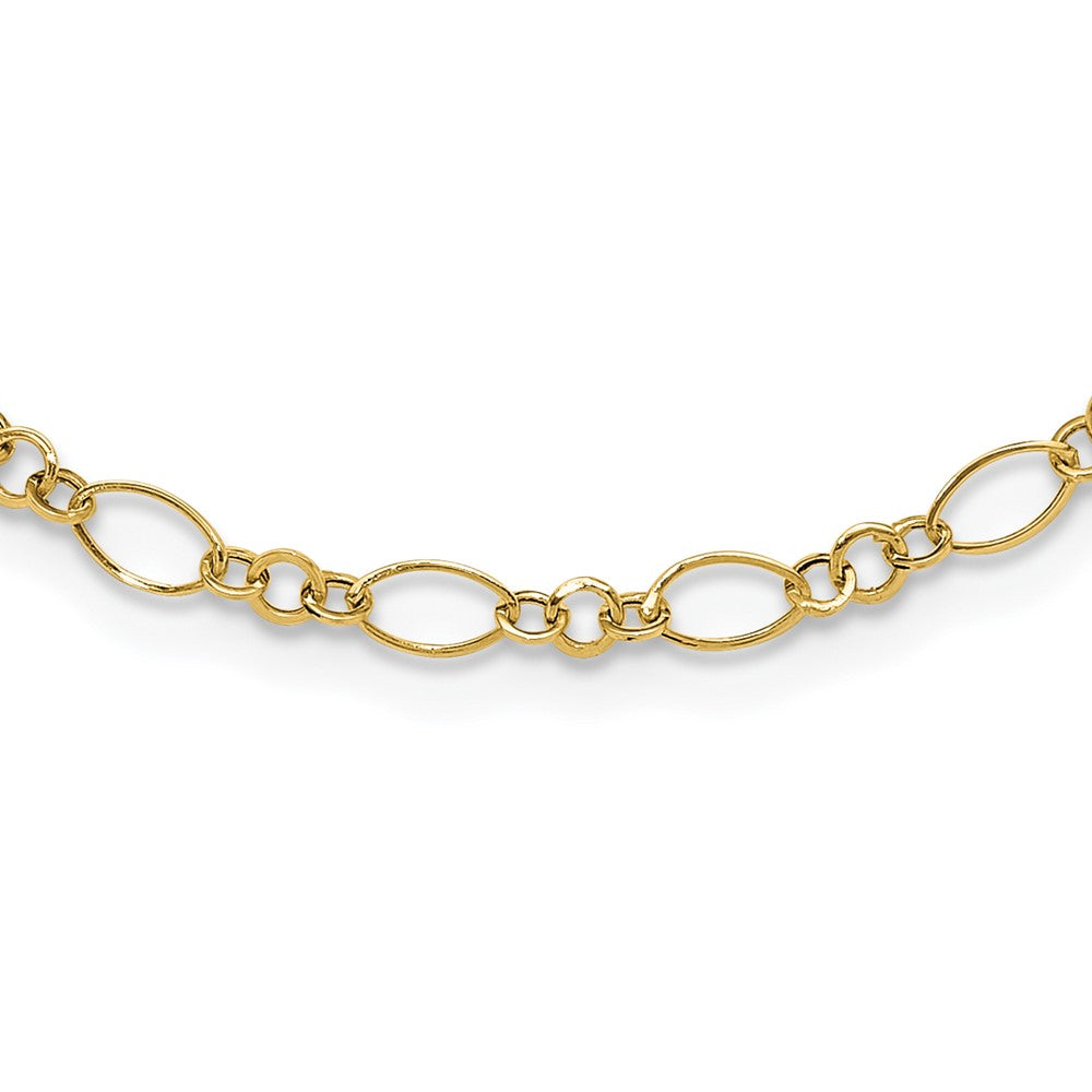 Polished;14k Yellow gold;Hollow;Spring Ring;Lightweight
