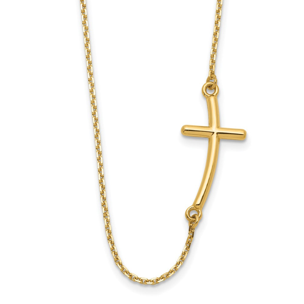 Polished;14k Yellow gold;Lobster