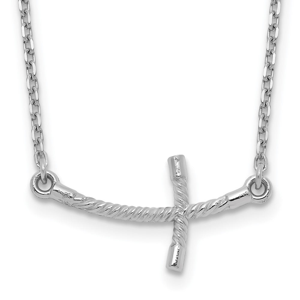 Polished;14K White gold;Lobster