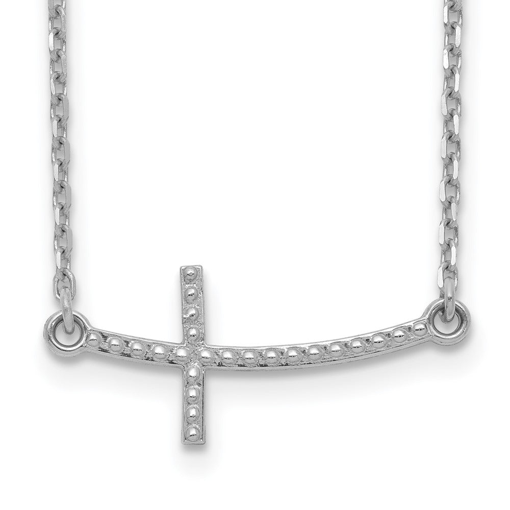 Polished;14K White gold;Lobster