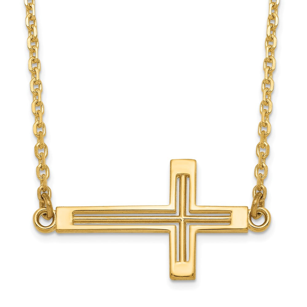 Polished;14k Yellow gold;Lobster