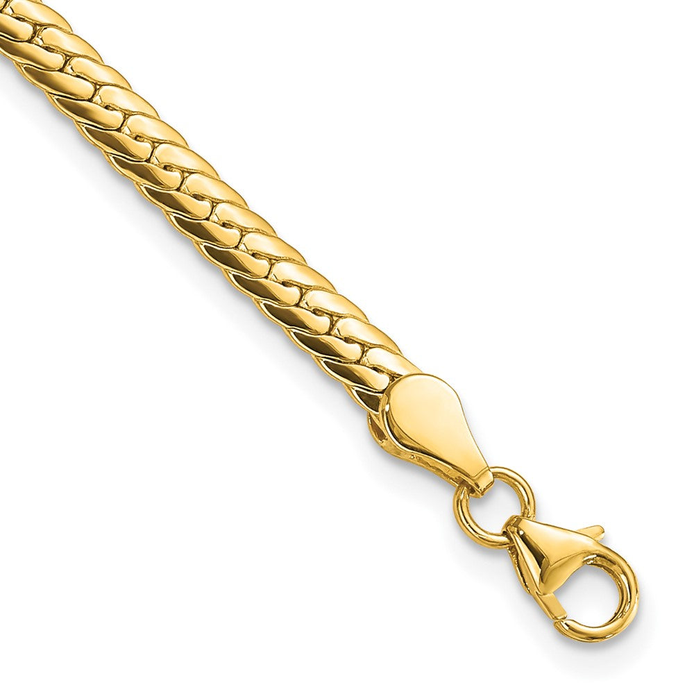 Polished;14k Yellow gold;Hollow;Fancy lobster
