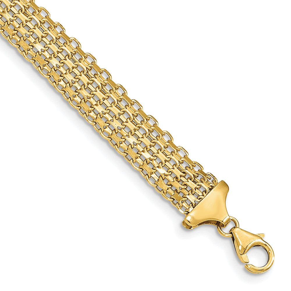 Polished;14k Yellow gold;Fancy lobster