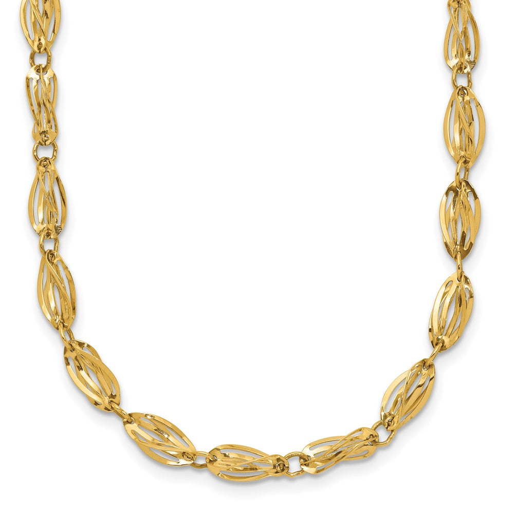 Polished;14k Yellow gold;Fancy lobster