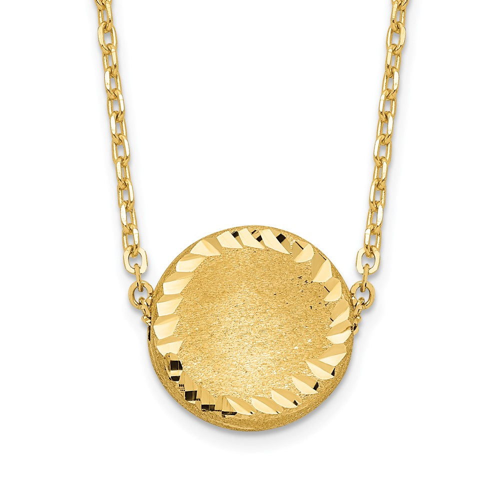 Polished;14k Yellow gold;Fancy lobster;Brushed;Diamond Cut