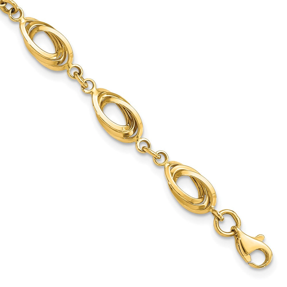 Polished;14k Yellow gold;Hollow;Fancy lobster