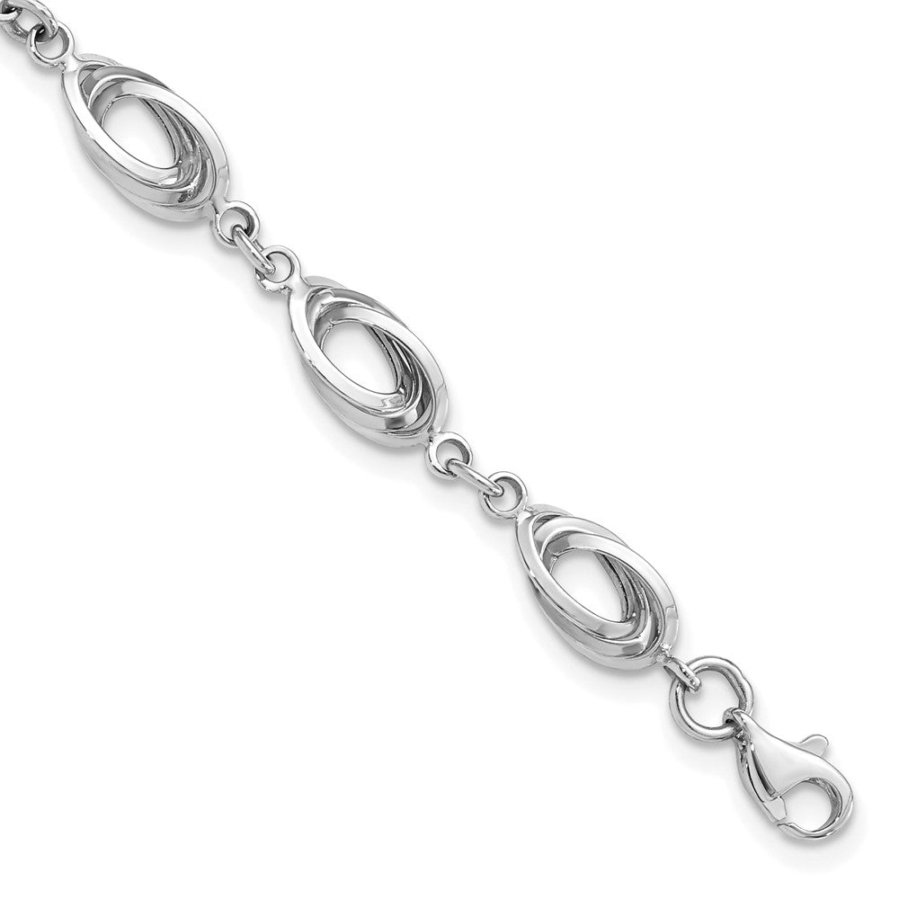 Polished;14K White gold;Fancy lobster