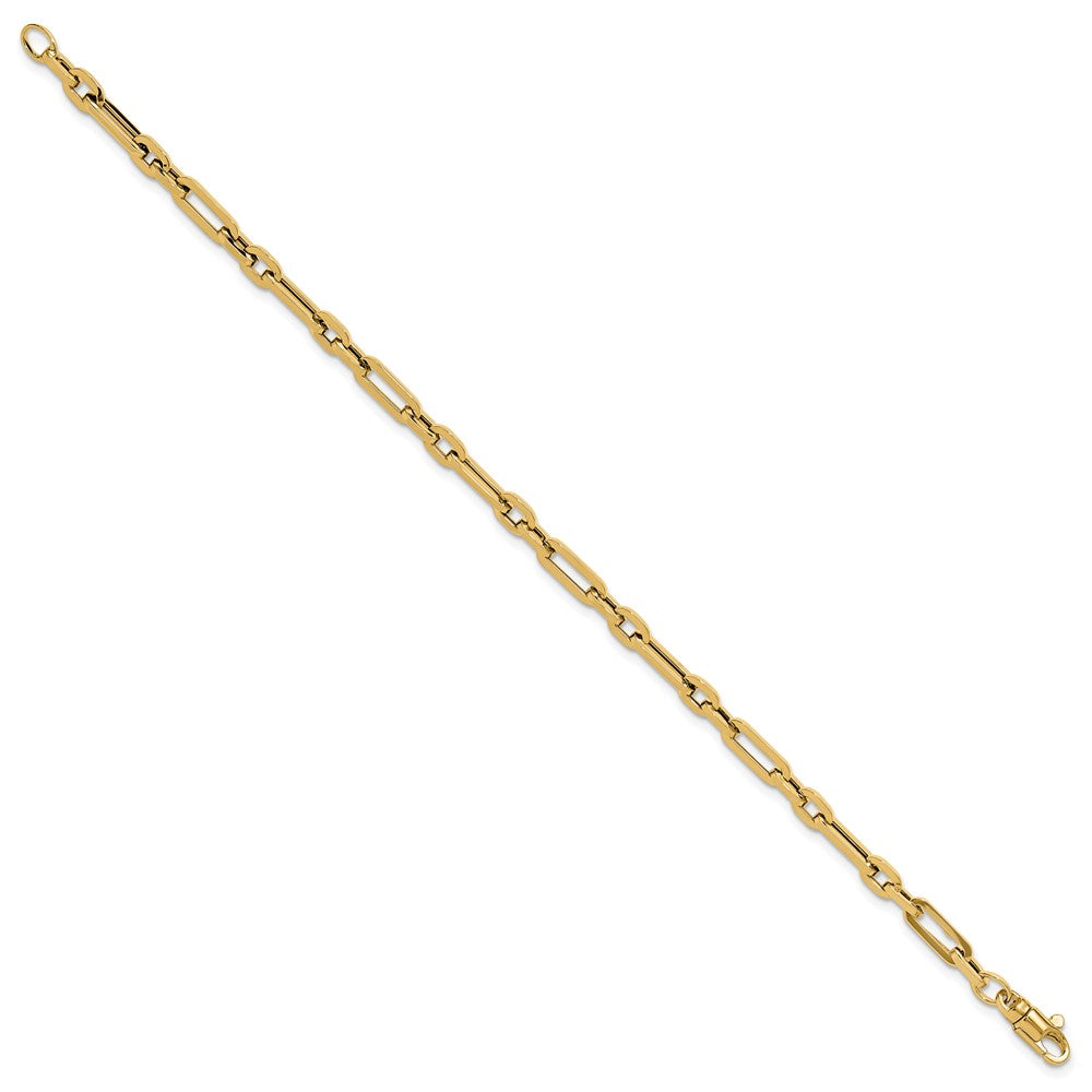 14K Polished 5mm Fancy Link 7.5 inch Bracelet