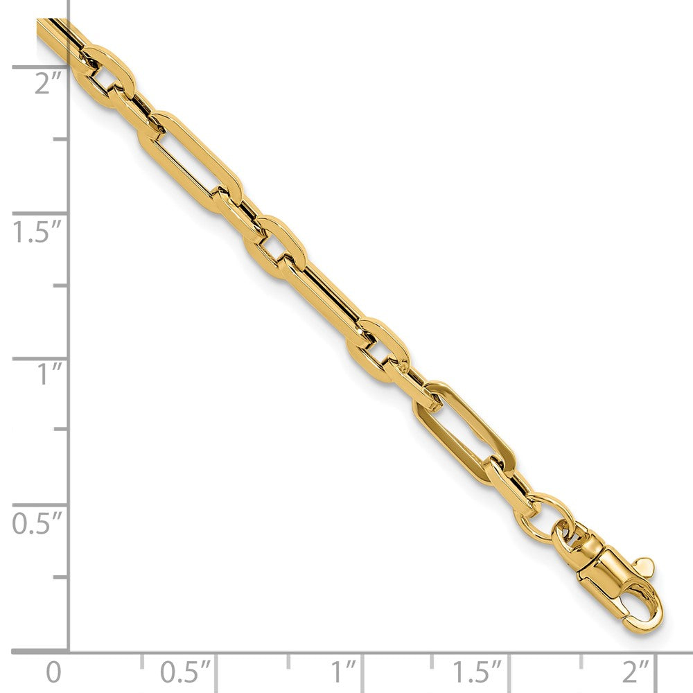 14K Polished 5mm Fancy Link 7.5 inch Bracelet
