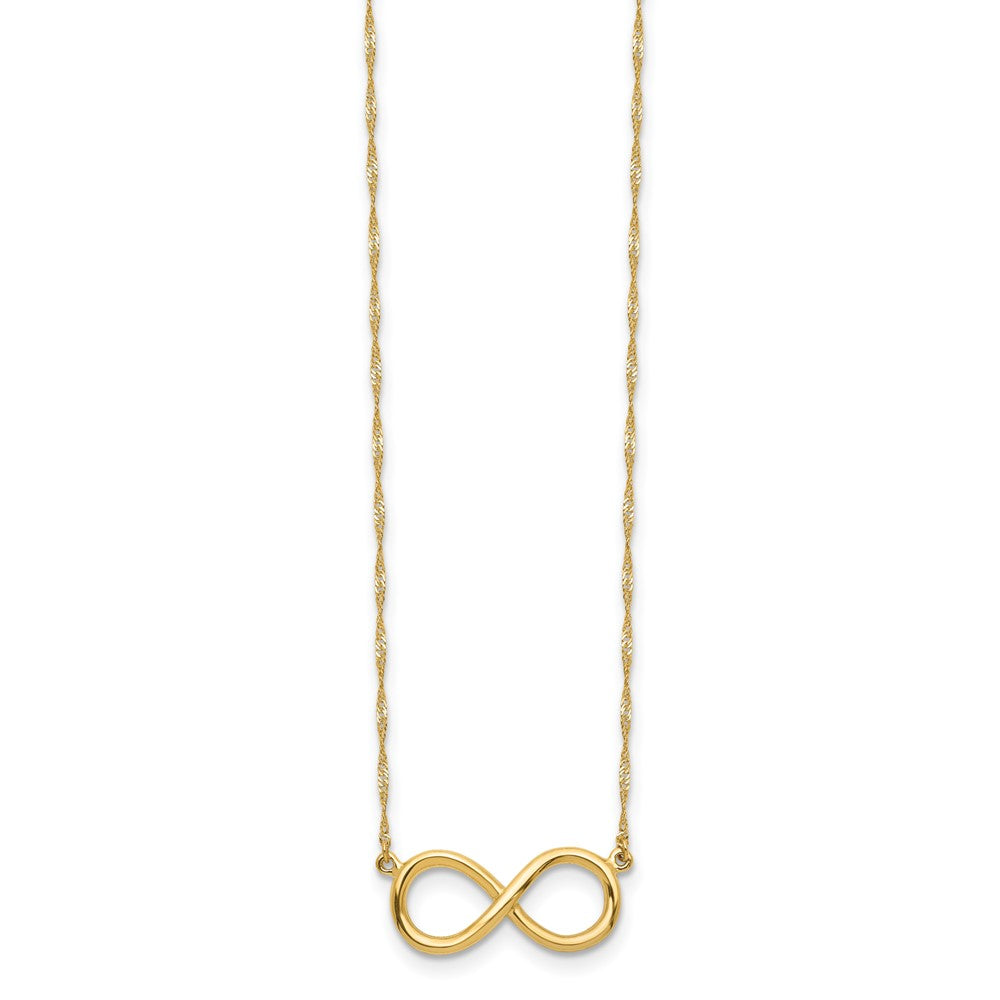 14K Polished Infinity Symbol 16.5 inch Necklace